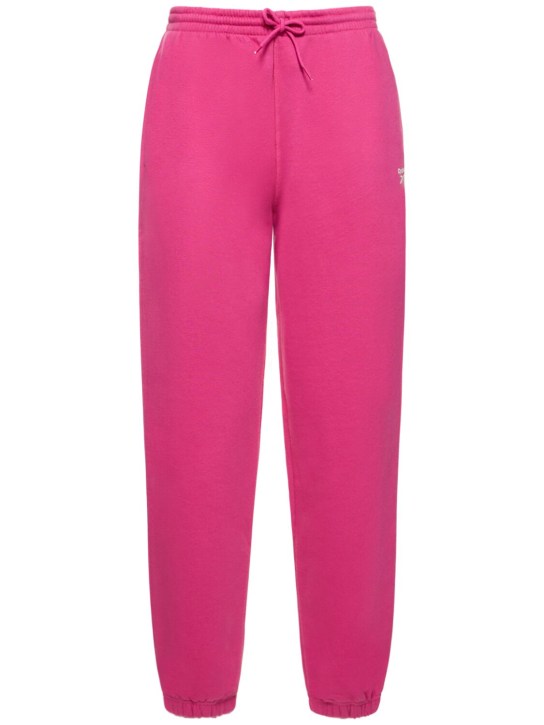 Reebok Classics: Classic cotton blend fleece joggers - Pink - women_0 | Luisa Via Roma