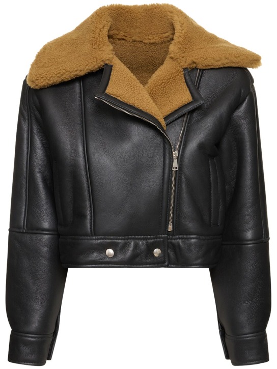 Shearling biker jacket - Giuseppe Di Morabito - Women | Luisaviaroma