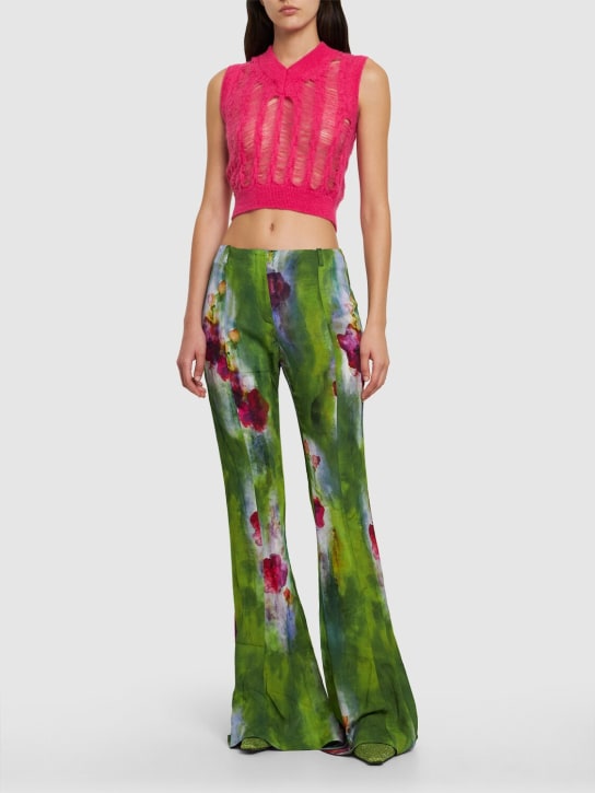 Andersson Bell: Weste aus Mohairmischung „Meadow“ - Fuchsie - women_1 | Luisa Via Roma