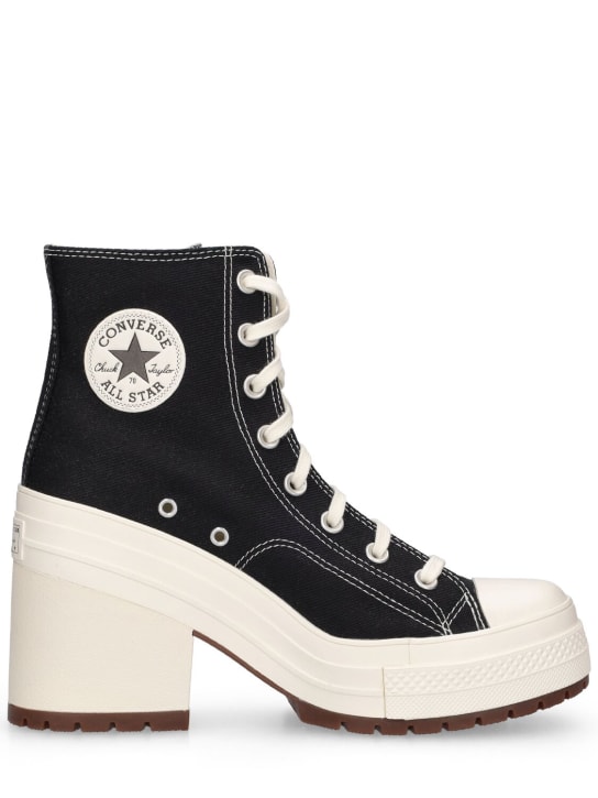 Converse: 75mm hohe Absatz-Sneakers „Chuck 70 De Luxe“ - Black/Egret - men_0 | Luisa Via Roma