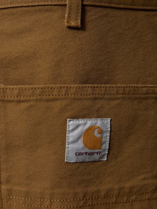 Carhartt WIP: Simple cotton pants - Hamilton Brown - men_1 | Luisa Via Roma