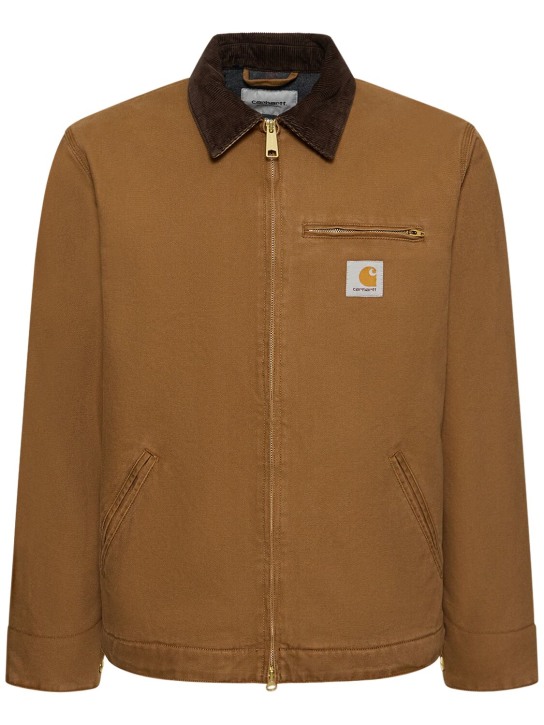 Carhartt WIP: Detroit stonewashed poly blend jacket - men_0 | Luisa Via Roma