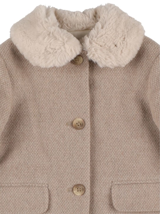 Bonpoint: Favori wool blend coat - kids-girls_1 | Luisa Via Roma