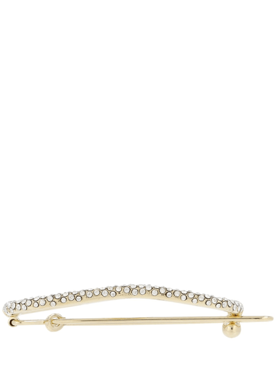 Valentino Garavani: Lange Halskette mit Vlogo - Gold/Kristall - women_1 | Luisa Via Roma
