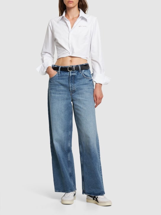 Mother: Weite Jeans mit hohem Bund „Spinner Skimp“ - Blau - women_1 | Luisa Via Roma