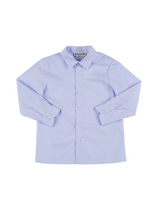 Bonpoint: Aristote classic cotton shirt - Hellblau - kids-boys_0 | Luisa Via Roma