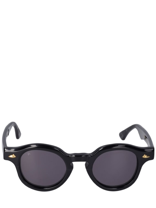 Sestini: Sei round acetate sunglasses - Black - men_0 | Luisa Via Roma