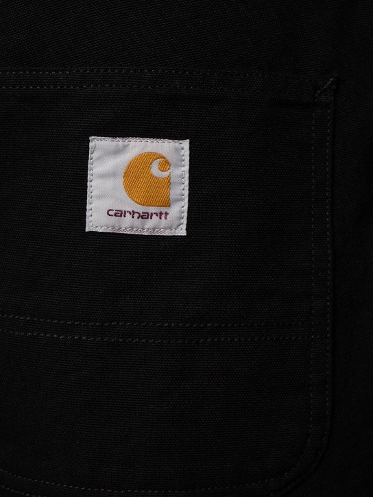 Carhartt WIP: Pantalones de algodón -  Rinsed Black - men_1 | Luisa Via Roma