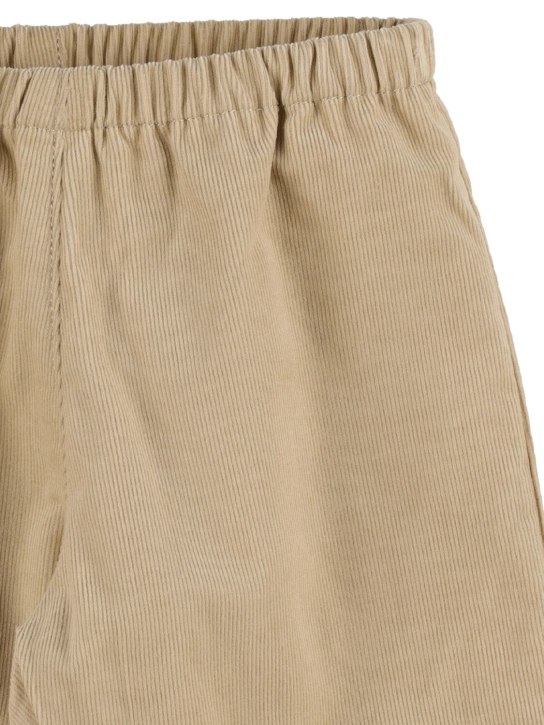 Bonpoint: Pantalones de algodón - Beige - kids-girls_1 | Luisa Via Roma