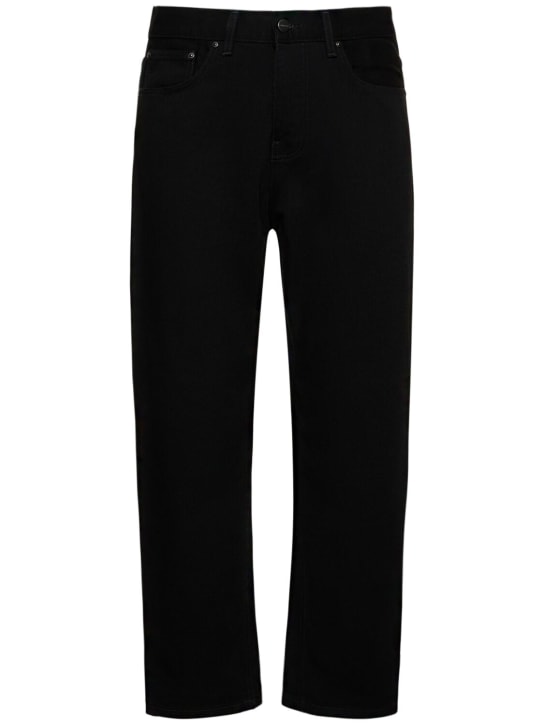 Carhartt WIP: Pantalon en coton délavé Newel - Black One Wash - men_0 | Luisa Via Roma