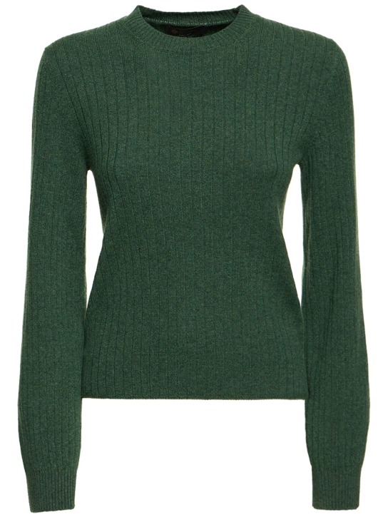 Loro Piana: Maras rib knit cashmere sweater - women_0 | Luisa Via Roma