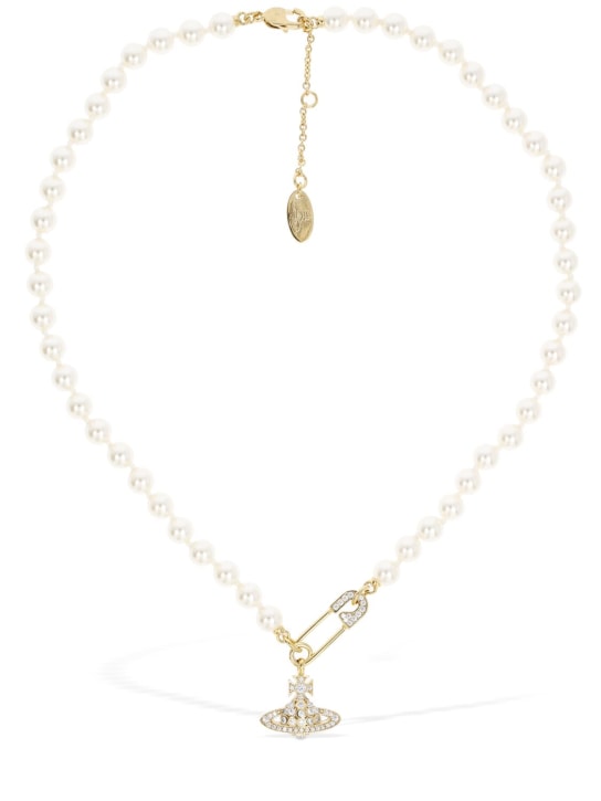Vivienne Westwood: Lucrece faux pearl necklace - women_0 | Luisa Via Roma