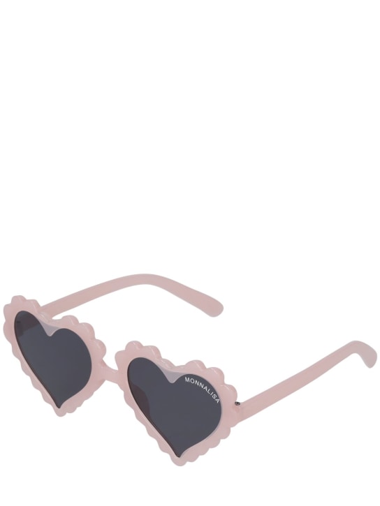 Monnalisa: Herzförmige Sonnenbrille aus Polycarbonat - Rosa - kids-girls_1 | Luisa Via Roma
