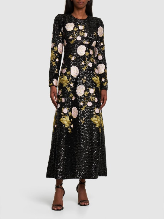 Giambattista Valli: Vestido con lentejuelas espalda descubierta - Multicolor - women_1 | Luisa Via Roma