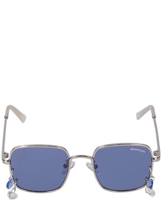 Monnalisa: Polycarbonate sunglasses - Navy - kids-girls_0 | Luisa Via Roma