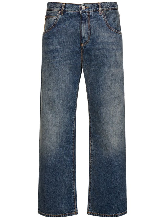 Etro: Easy fit cotton denim jeans - men_0 | Luisa Via Roma