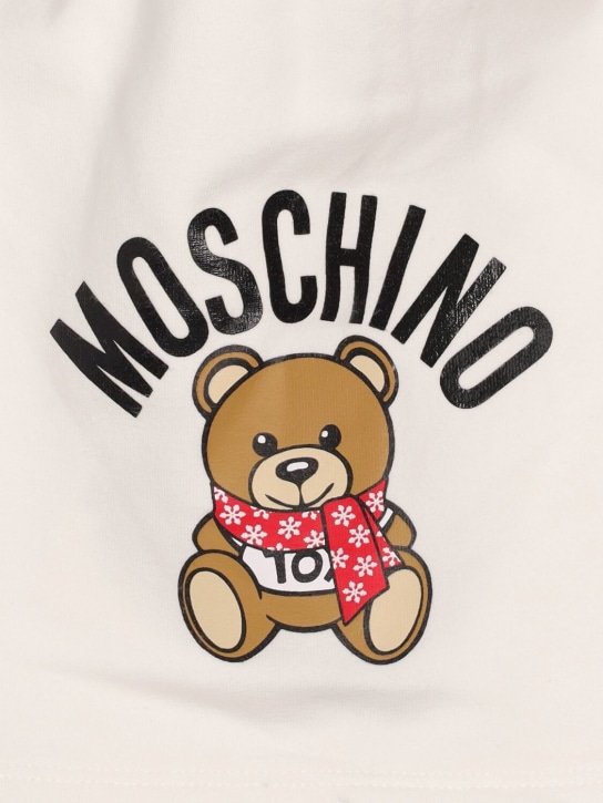 Moschino: Cotton beanie hat w/logo - kids-boys_1 | Luisa Via Roma