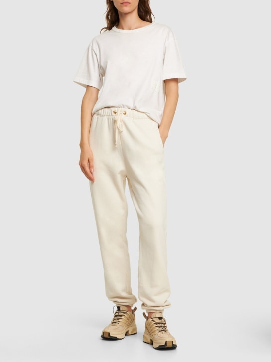 Les Tien: Classic cotton sweatpants - Beyaz - women_1 | Luisa Via Roma
