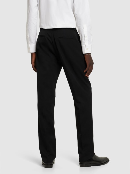 Jil Sander: Regular fit straight wool pants - men_2 | Luisa Via Roma