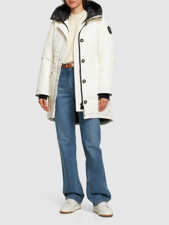 Canada Goose: Parka imbottito Rossclair - Bianco - women_1 | Luisa Via Roma