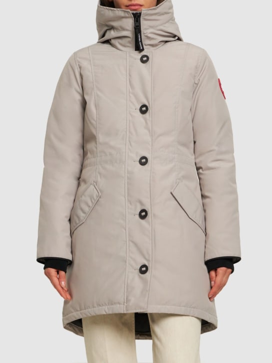 Canada Goose: Rossclair down parka - Limestone - women_1 | Luisa Via Roma