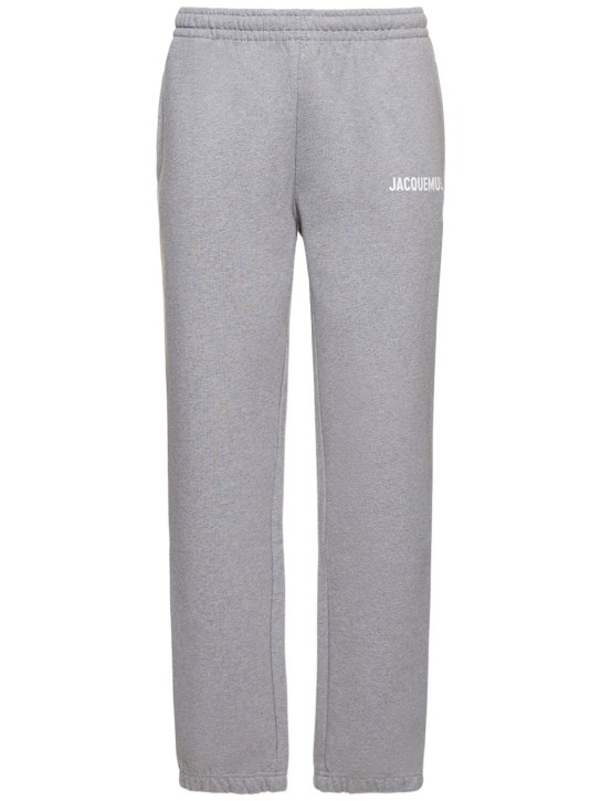 Jacquemus: Le Jogging Jacquemus cotton sweatpants - Grey - men_0 | Luisa Via Roma