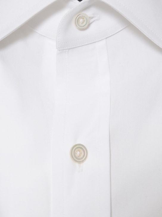 Tom Ford: Camicia slim fit in popeline - Bianco - men_1 | Luisa Via Roma