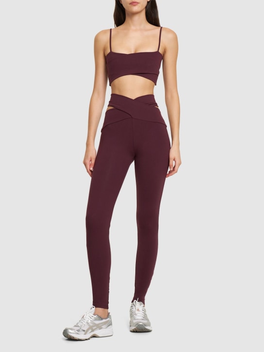 Live The Process: Orion bra top - Purple - women_1 | Luisa Via Roma