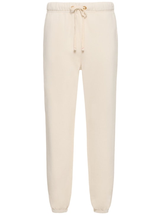Les Tien: Classic cotton sweatpants - Beyaz - women_0 | Luisa Via Roma