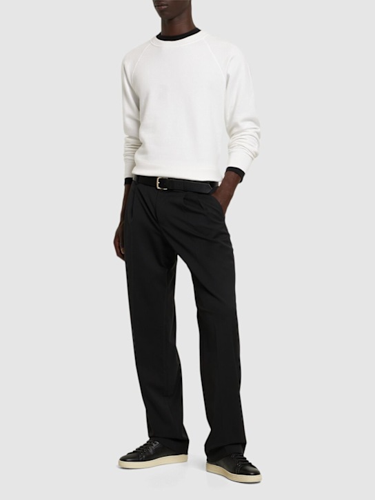 Tom Ford: Vintage garment dyed cotton sweatshirt - men_1 | Luisa Via Roma