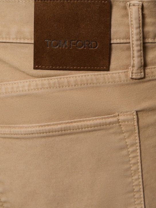 Tom Ford: Jeans slim fit de denim - Canela - men_1 | Luisa Via Roma