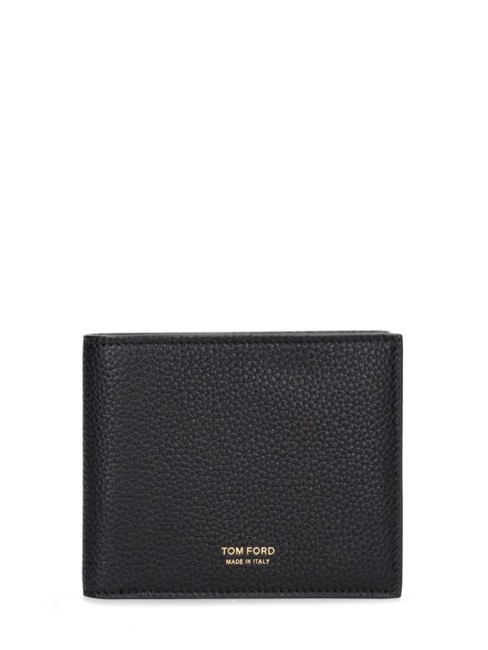Tom Ford: Soft grain leather wallet - Black - men_0 | Luisa Via Roma