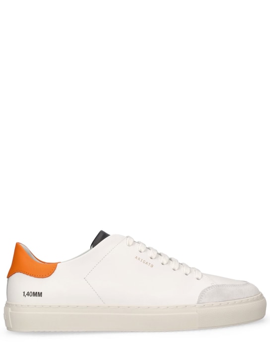 Axel Arigato: Clean 90 contrast leather sneakers - White - men_0 | Luisa Via Roma