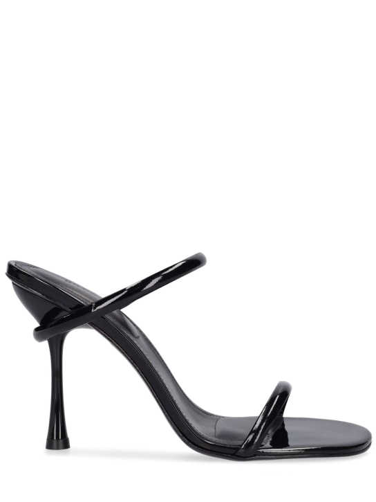 SIMKHAI: 95毫米Siren漆皮凉鞋 - 黑色 - women_0 | Luisa Via Roma