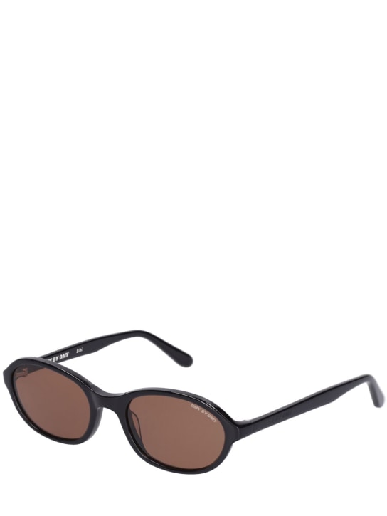 DMY Studios: Bibi round acetate sunglasses - Black/Brown - women_1 | Luisa Via Roma