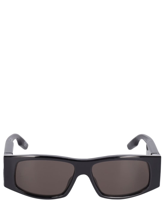 Balenciaga: 0100S LED frame sunglasses - Black - men_0 | Luisa Via Roma