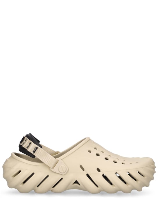 Crocs: Echo沙滩鞋 - 米黄色/黑色 - men_0 | Luisa Via Roma
