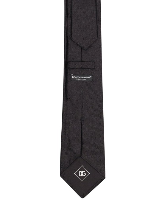 Logo Jacquard Knit Tie Dolce Gabbana Men Luisaviaroma