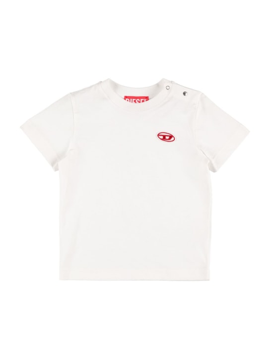 Kid's T-Shirt White Cotton Jersey