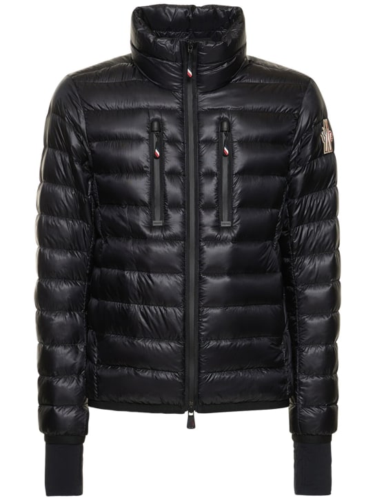 Moncler Grenoble: Hers short nylon down jacket - Black - men_0 | Luisa Via Roma