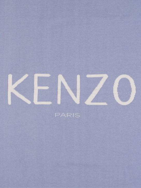Kenzo Kids: 로고 코튼 블랭킷 - kids-boys_1 | Luisa Via Roma