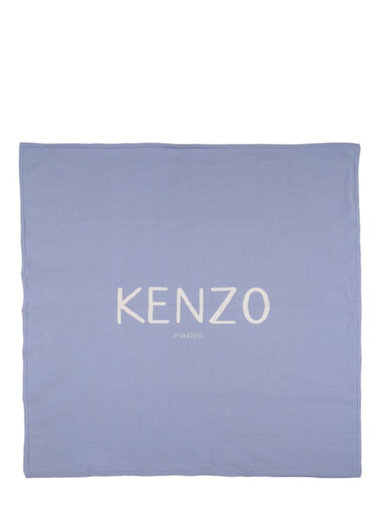 Kenzo Kids: Cotton blanket w/ logo - kids-boys_0 | Luisa Via Roma