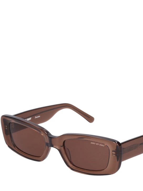 DMY Studios: Preston squared acetate sunglasses - Brown - men_1 | Luisa Via Roma