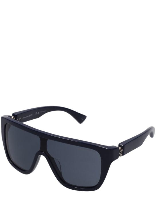 Alexander McQueen: AM0430S sunglasses - Blue - men_1 | Luisa Via Roma