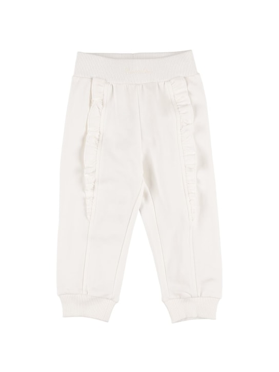 Monnalisa: Cotton blend sweatpants - kids-girls_0 | Luisa Via Roma