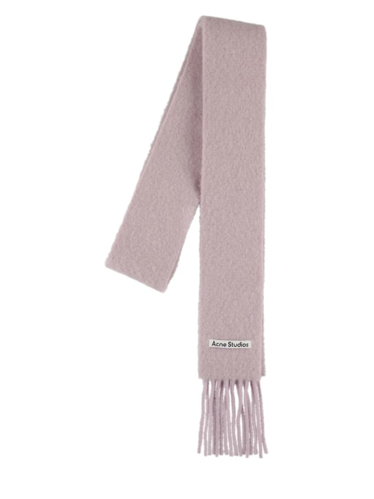 Acne Studios: Vesuvio alpaca blend scarf - Dusty Lilac - women_0 | Luisa Via Roma