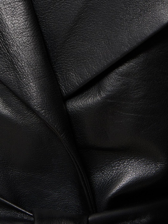 Alexandre Vauthier: Hooded leather jacket - women_4 | Luisa Via Roma