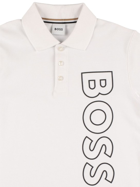 Boss: ピケポロシャツ - kids-boys_1 | Luisa Via Roma