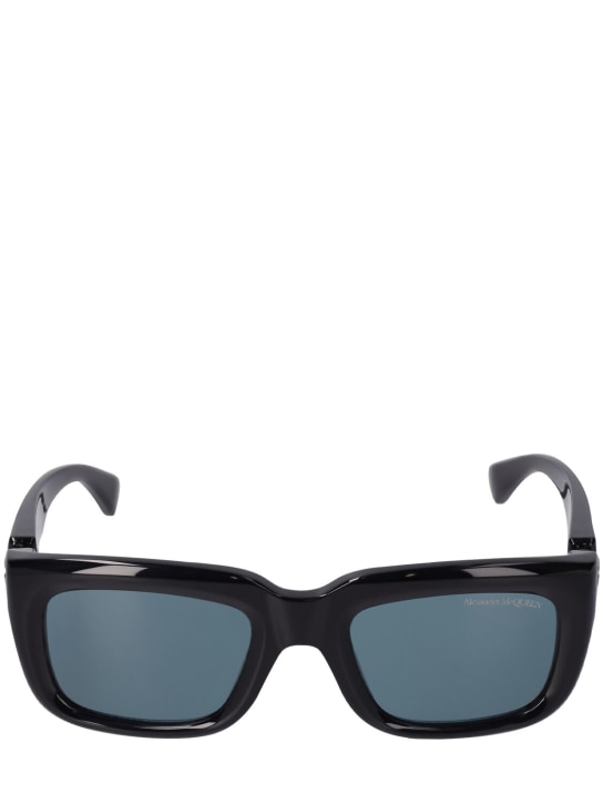 Alexander McQueen: AM0431S sunglasses - Siyah/Yeşil - men_0 | Luisa Via Roma