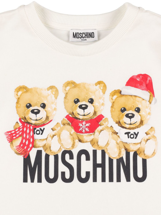 Moschino: 印花棉质平纹针织T恤 - kids-boys_1 | Luisa Via Roma